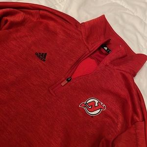 Adidas Mens Small - New Jersey Devils - Quarter Zip Sweatshirt